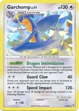 Garchomp (Cracked Ice Holo) 5/147 - Deck Exclusives Holofoil