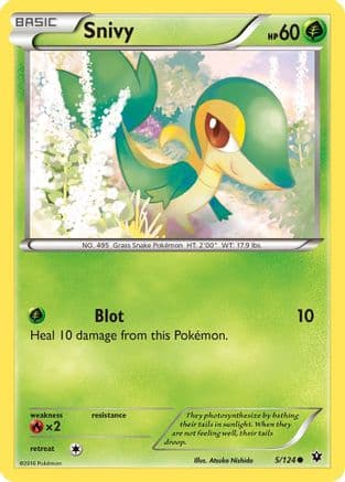 Snivy 005/124 - XY Fates Collide Reverse Holofoil