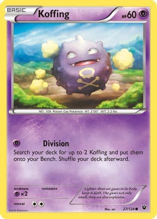 Koffing 027/124 - XY Fates Collide Reverse Holofoil