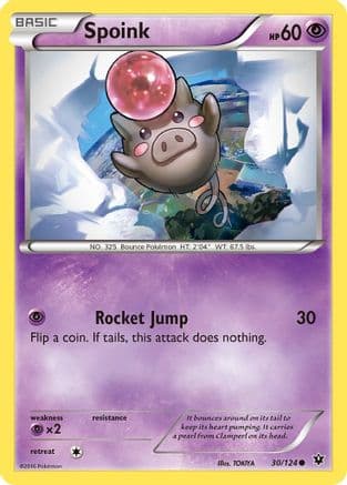 Spoink 030/124 - XY Fates Collide Reverse Holofoil