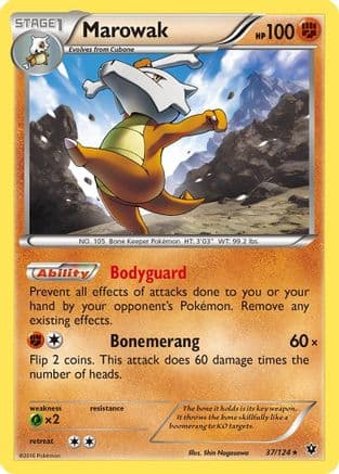 Marowak 037/124 - XY Fates Collide Reverse Holofoil