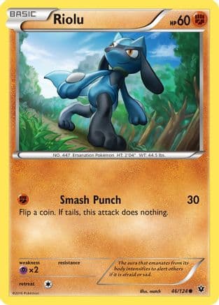 Riolu 046/124 - XY Fates Collide Reverse Holofoil