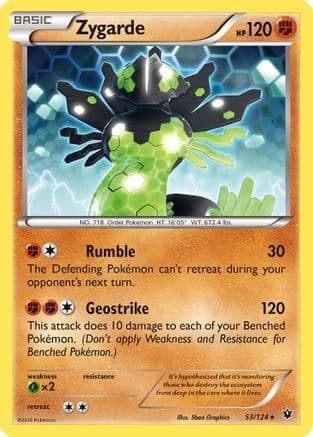Zygarde 53/124 - XY Fates Collide Reverse Holofoil