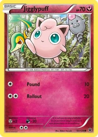 Jigglypuff 065/124 - XY Fates Collide Reverse Holofoil