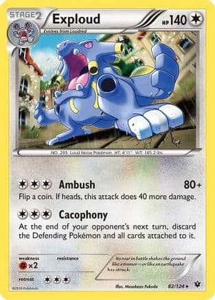 Exploud 82/124 - XY Fates Collide Reverse Holofoil