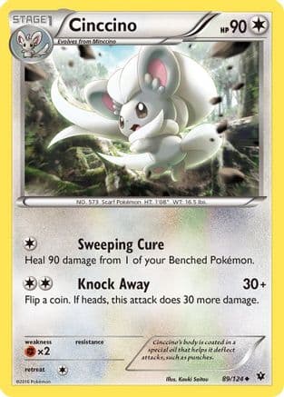 Cinccino 089/124 - XY Fates Collide Reverse Holofoil