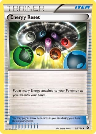 Energy Reset 098/124 - XY Fates Collide Reverse Holofoil