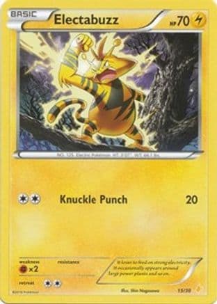 Electabuzz 15- XY Trainer Kit Pikachu Libre & Suicune