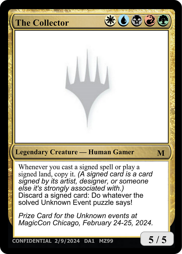 The Collector (DA1-MZ99) - Unknown Event