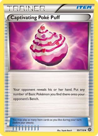 Captivating Poke Puff 099/114 - XY Steam Siege Reverse Holofoil