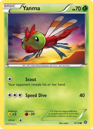 Yanma 006/114 - XY Steam Siege Reverse Holofoil
