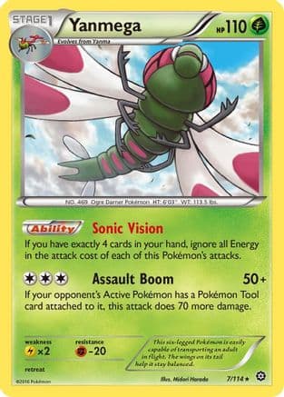 Yanmega 007/114 - XY Steam Siege Reverse Holofoil