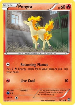 Ponyta 016/114 - XY Steam Siege Reverse Holofoil