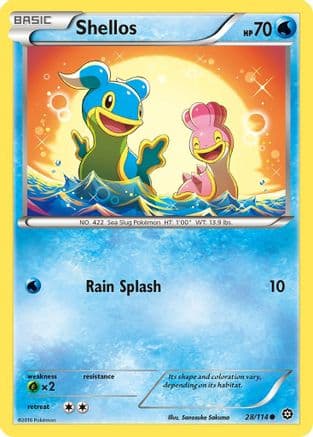 Shellos 028/114 - XY Steam Siege Reverse Holofoil