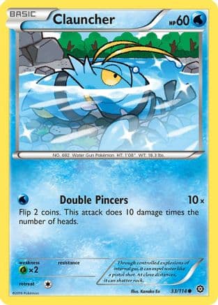 Clauncher 033/114 - XY Steam Siege Reverse Holofoil