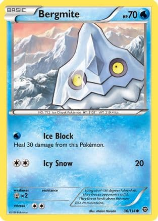 Bergmite 036/114 - XY Steam Siege Reverse Holofoil