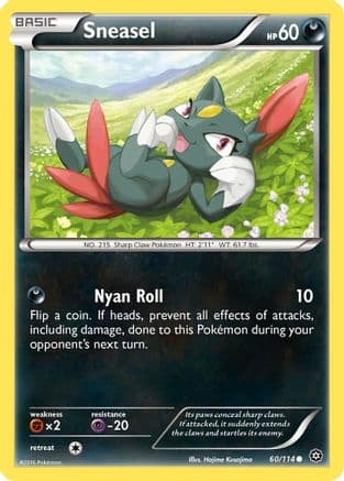 Sneasel 060/114 - XY Steam Siege Reverse Holofoil
