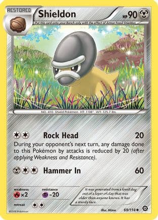 Shieldon 069/114 - XY Steam Siege Reverse Holofoil