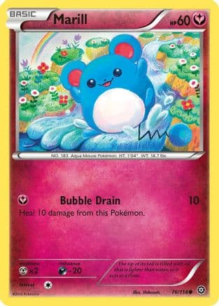 Marill 076/114 - XY Steam Siege Reverse Holofoil