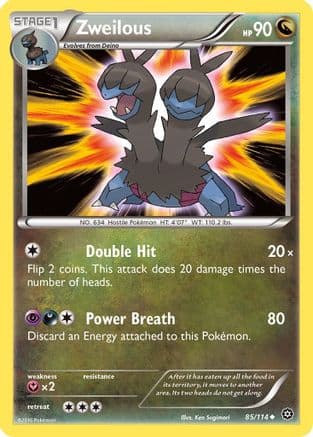 Zweilous 085/114 - XY Steam Siege Reverse Holofoil