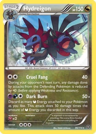 Hydreigon 086/114 - XY Steam Siege Reverse Holofoil