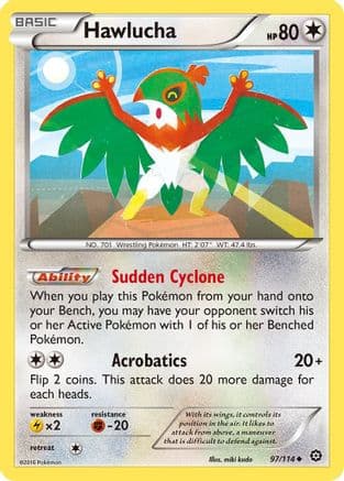 Hawlucha 097/114 - XY Steam Siege Reverse Holofoil