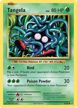 Tangela 008/108 - XY Evolutions Reverse Holofoil