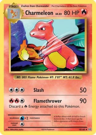 Charmeleon 010 - Reverse Holofoil XY Evolutions - Uncommon