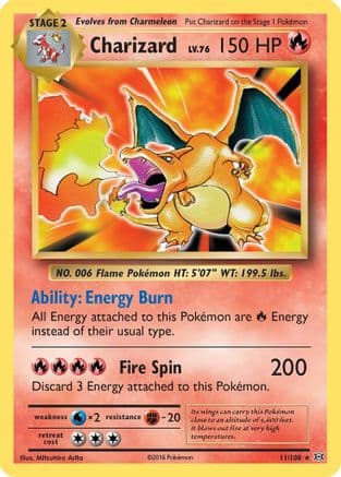 Charizard 011/108 - XY Evolutions Reverse Holofoil