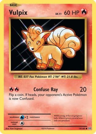 Vulpix 014/108 - XY Evolutions Reverse Holofoil