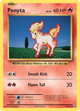 Ponyta 019/108 - XY Evolutions Reverse Holofoil
