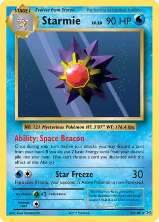 Starmie 031 XY Evolutions - Rare