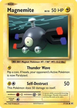 Magnemite 037/108 - XY Evolutions Reverse Holofoil