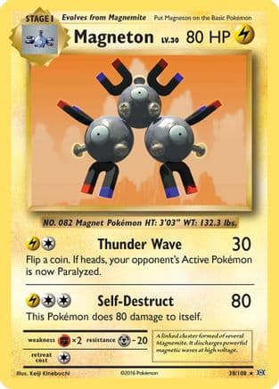 Magneton 038/108 - XY Evolutions Reverse Holofoil