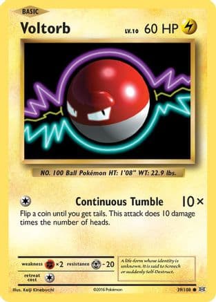 Voltorb 039/108 - XY Evolutions Reverse Holofoil