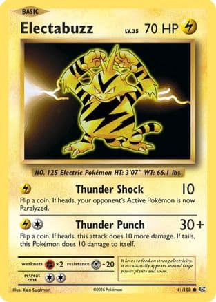 Electabuzz 041/108 - XY Evolutions Reverse Holofoil