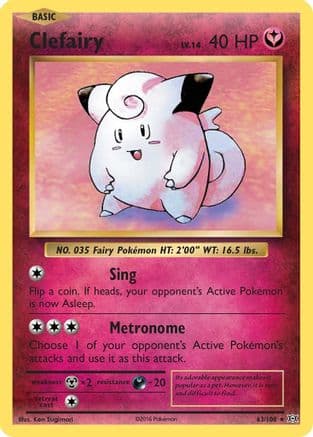 Clefairy 063/108 - XY Evolutions Holofoil