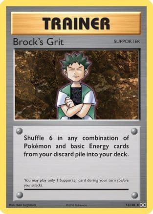 Brock's Grit 074/108 - XY Evolutions Reverse Holofoil