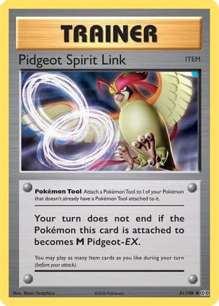 Pidgeot Spirit Link 081/108 - XY Evolutions Reverse Holofoil