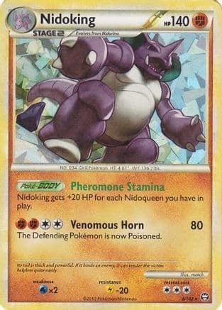Nidoking (Cracked Ice Holo) 6/102 - Deck Exclusives Holofoil