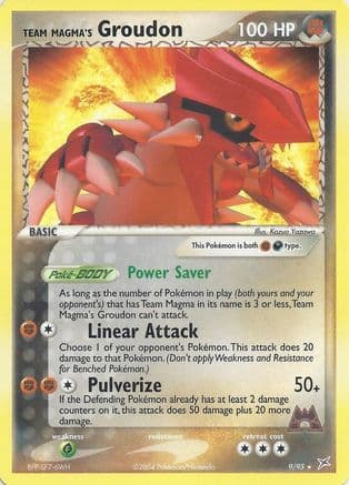 Team Magma's Groudon - 9/95 (EX Team Magma vs Team Aqua)/095 Deck Exclusives - Rare