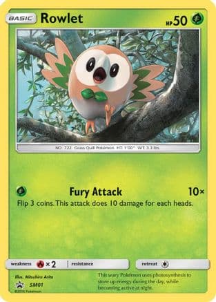 Rowlet SM01 SM01/248 - SM Promos Holofoil
