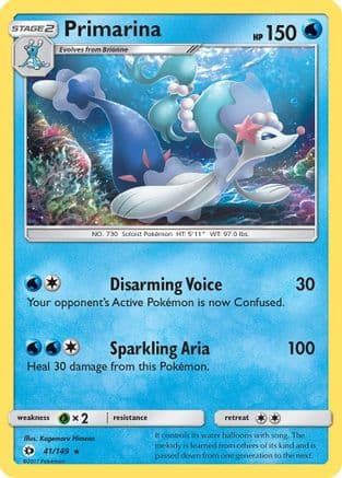 Primarina 041/149 - SM Base Set