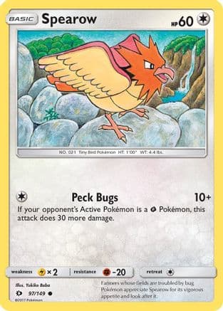 Spearow 097/149 - SM Base Set Reverse Holofoil