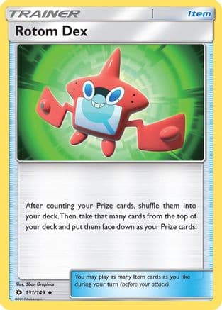 Rotom Dex 131 SM Base Set - Uncommon