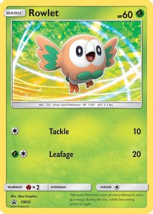 Rowlet SM22 SM22/248 - SM Promos Holofoil
