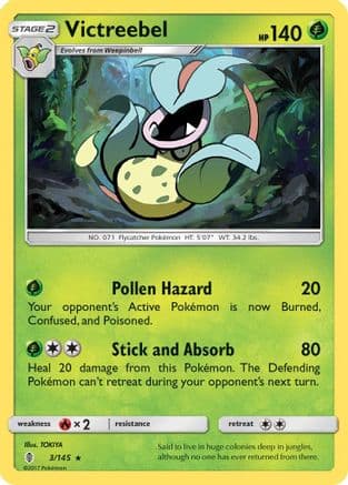 Victreebel 003/145 - SM Guardians Rising Reverse Holofoil
