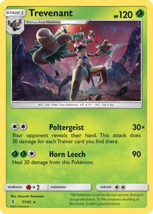 Trevenant 7/145 - SM Guardians Rising Reverse Holofoil