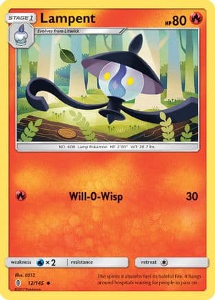 Lampent 012/145 - SM Guardians Rising Reverse Holofoil
