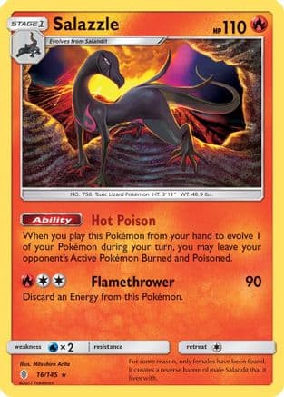 Salazzle 16/145 - SM Guardians Rising Reverse Holofoil